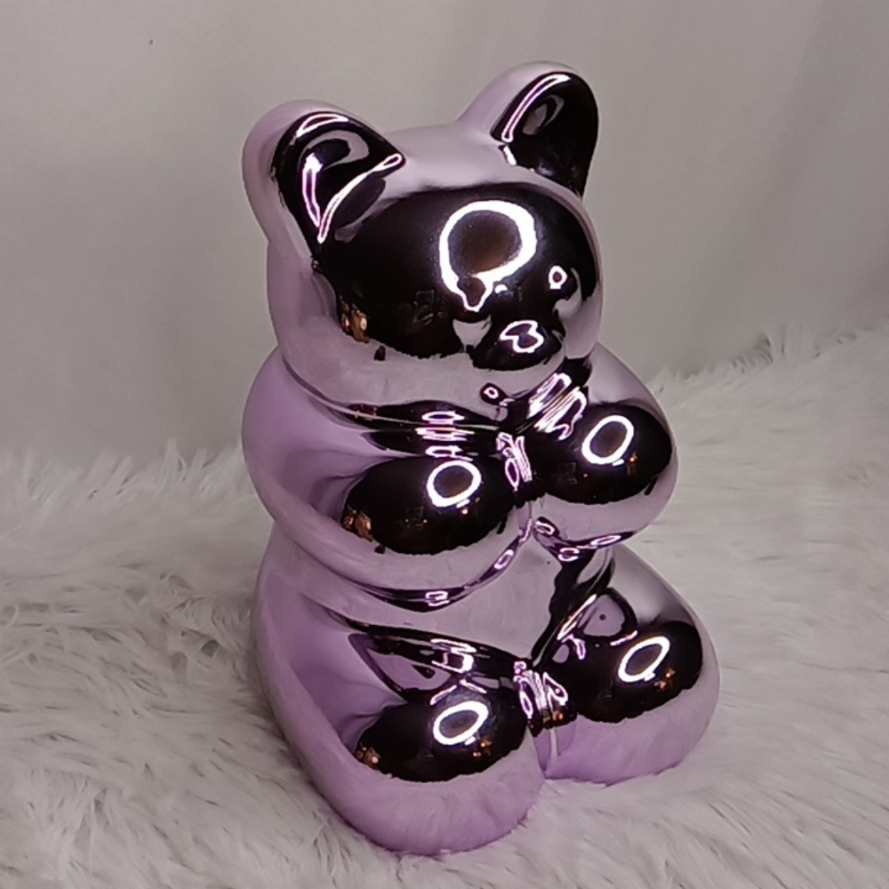 Iridescent Light Purple Teddy Bear decor🧸 💜 - Picture 3 of 7